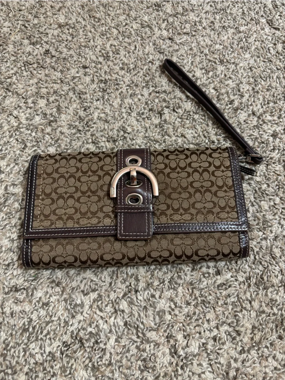 Coach soho signature jacquard wallet